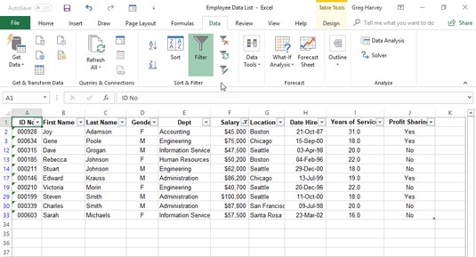 Excel 2019 top ten autofilter