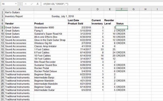 Excel If Or Statement Can Be Fun For Anyone