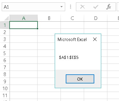 Excel VBA Range Address property