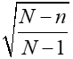 finite population correction factor