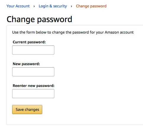 change password