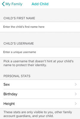 how to set up a family account on fitbit