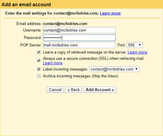 add email account