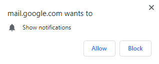 allow Gmail to show notifications