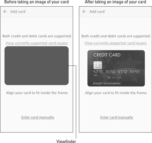 Samsung Pay image processing screen