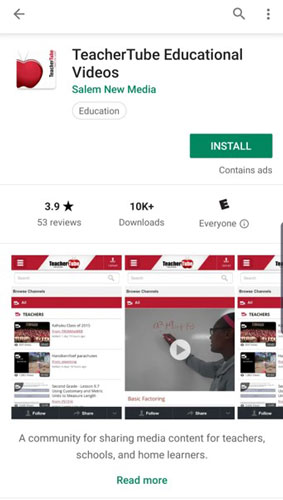 TeacherTube app