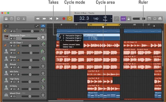 GarageBand cycle