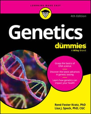 Genetics For Dummies book cover