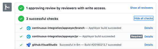 GitHub AppVeyor CI