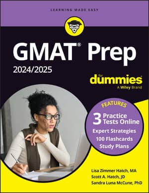 GMAT Prep 2024/2025 For Dummies with Online Practice (GMAT Focus Edition) book cover