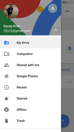 how to use google drive for mobile