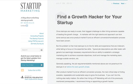 Growth hacking blog post
