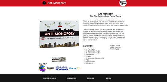 Anti-Monopoly board game