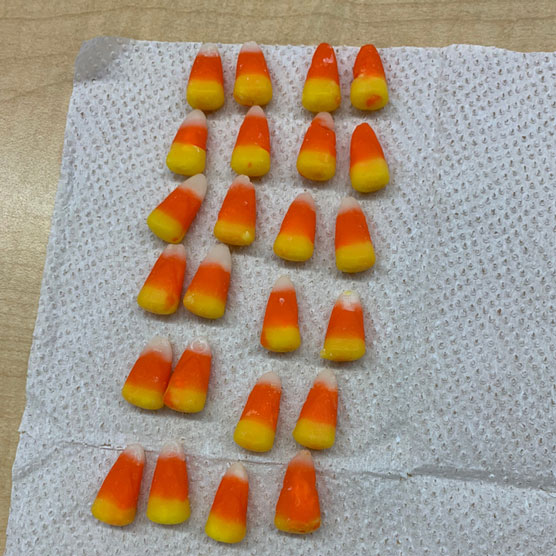 candy corn as math manipulative