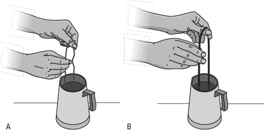 dipping a taper candle