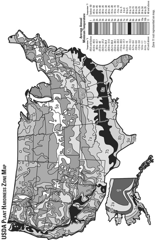 Plant Hardiness Zone Map