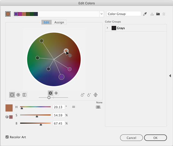 The Edit Colors window.