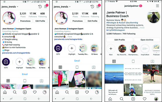 Change instagram profile design Instagram’s new