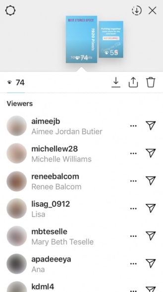 Instagram story viewers