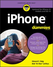iPhone For Dummies: Updated for iPhone 12 models and iOS 14 book cover