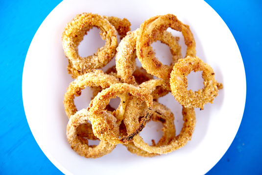baked onion rings