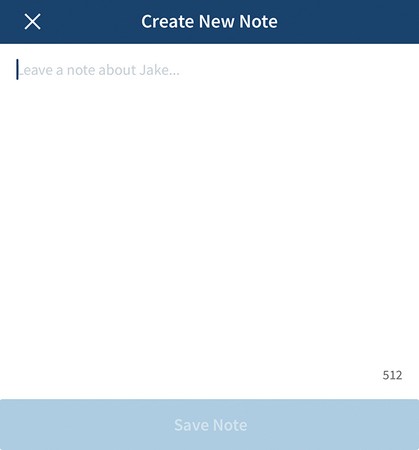 LinkedIn Sales Navigator app notes