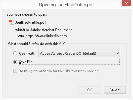 How To Export Your Linkedin Profile To A Pdf File Dummies