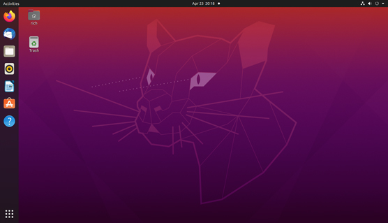 The default GNOME 3 desktop
