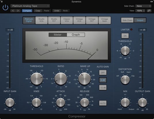 Logic Pro X Compressor plug-in