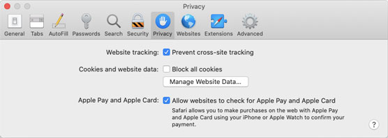 Mac privacy settings