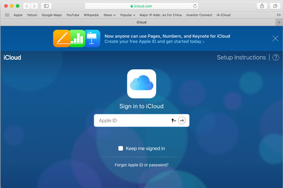 signing up iCloud account