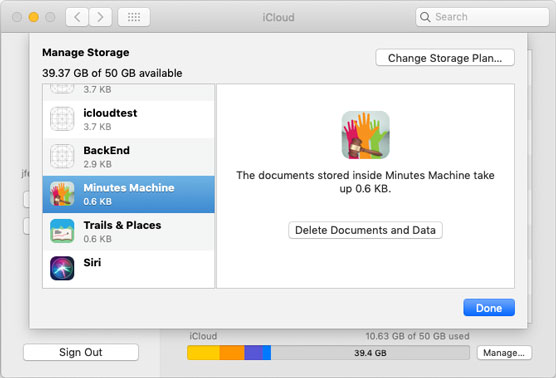 storing apps in iCloud
