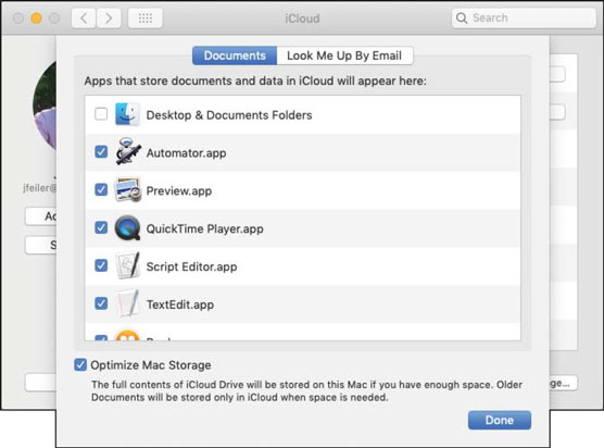 storing documents in iCloud