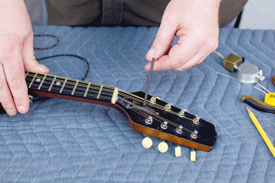 Truss-rod adjustment.