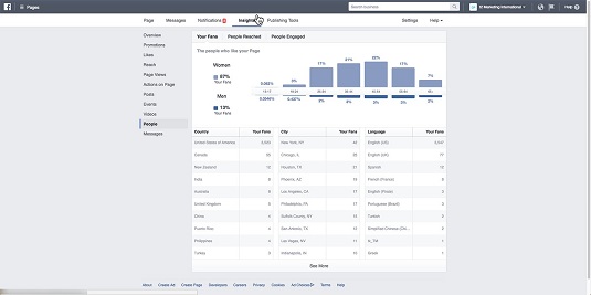 Facebook Page insights