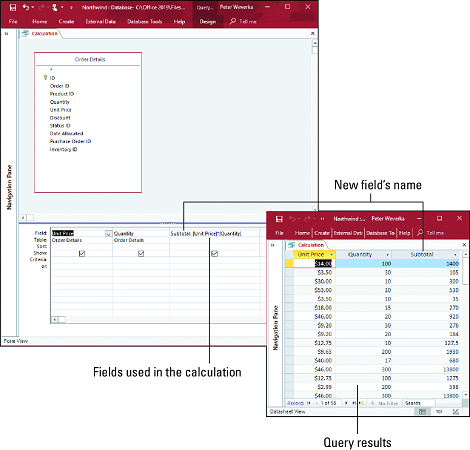 Microsoft Access calculation query