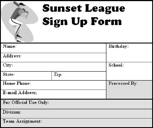 example paper form