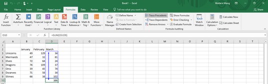 Excel precedent