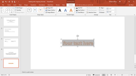 PowerPoint WordArt