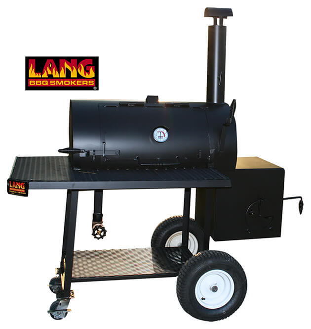 Photo of an offset smoker