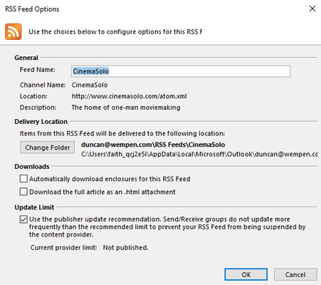 outlook-rss-feed-options