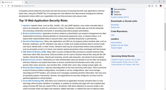 OWASP pen testing