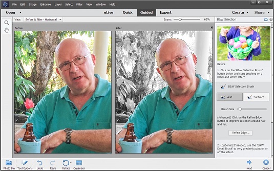 Using Guided Mode In Photoshop Elements 15 Dummies