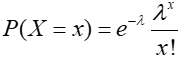 Poisson distribution equation