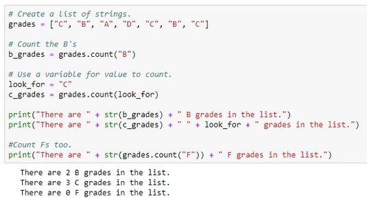 count Python list items