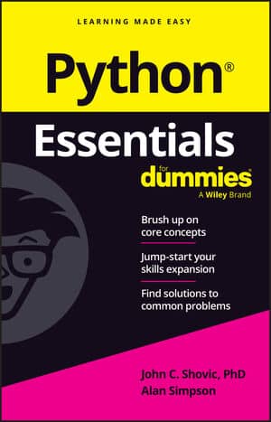 Python Essentials For Dummies book cover
