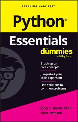 Python Essentials For Dummies book cover