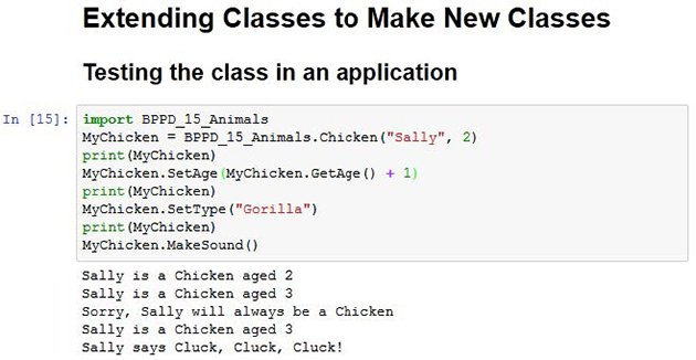 Extending classes to make new classes in Python