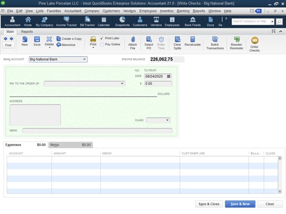 QuickBooks Check Print Yourself Online On Any Printer