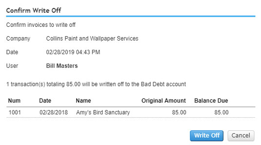 QBO selected invoices